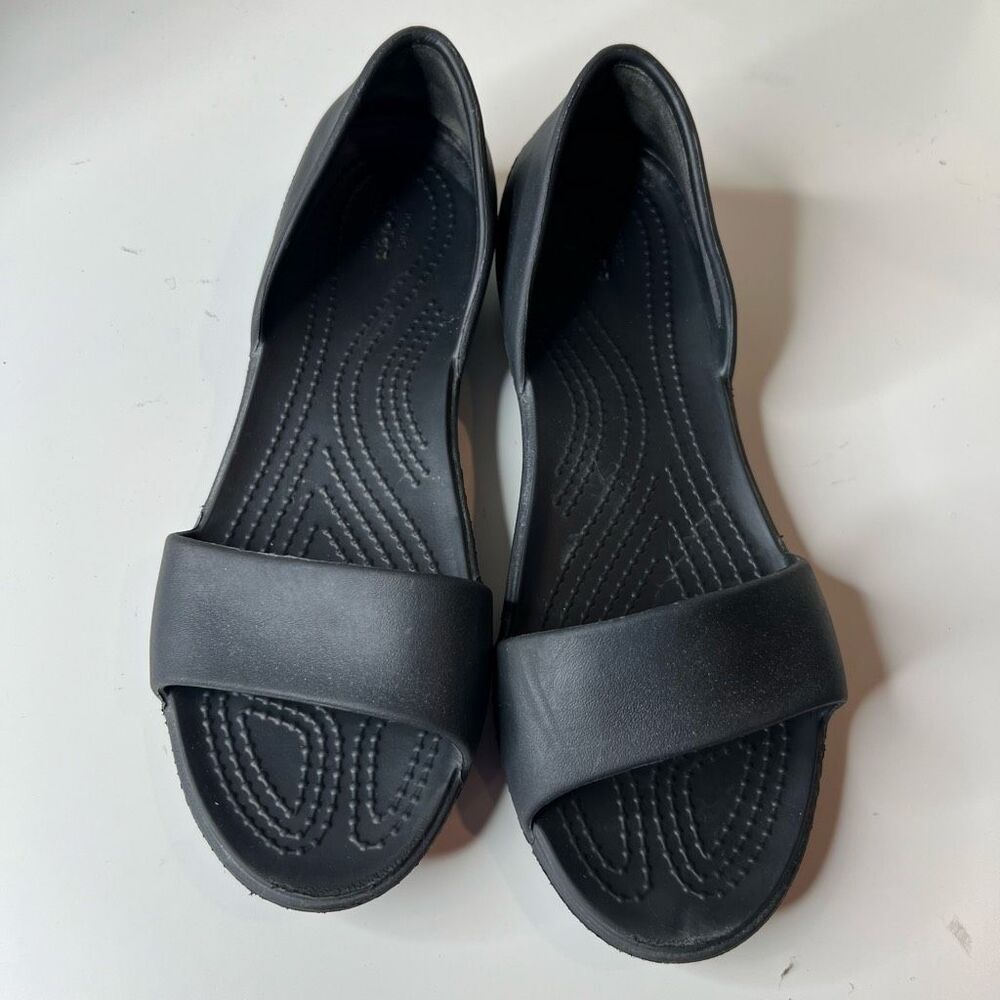 Crocs Lina D'Orsay Women's Flat Sandals open-toe design single wide strap
